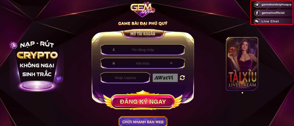 GEMWIN - Chơi Cá Cược Tại Cổng Game Đổi Thưởng Chất Lượng 2 Hướng dẫn đăng ký account GEMWIN cho newbie tham khảo