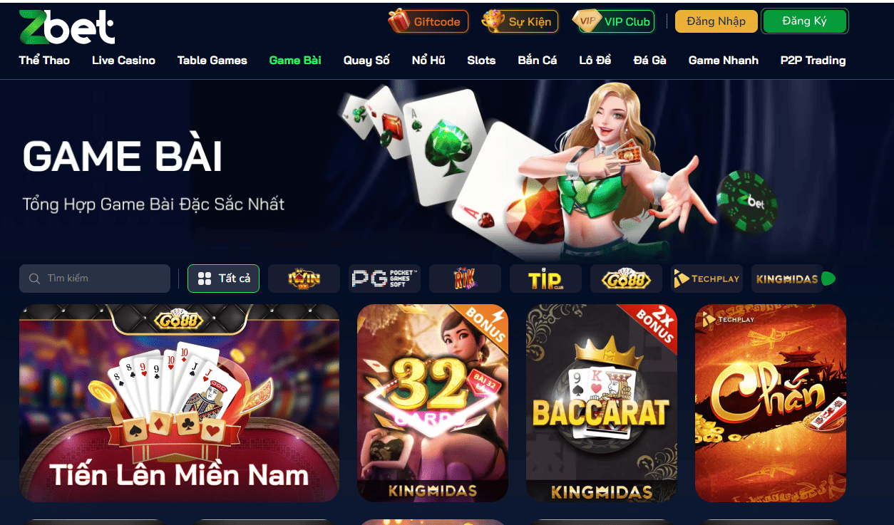 ZBET Sự Lựa Chọn Hoàn Hảo Cho Các Tín Đồ Cá Cược Online 3 Game bài đặc sắc